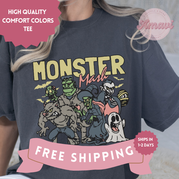 Monster Mash Comfort Colors Adult Unisex Tee