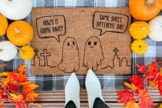 Funny Meme Halloween Doormat