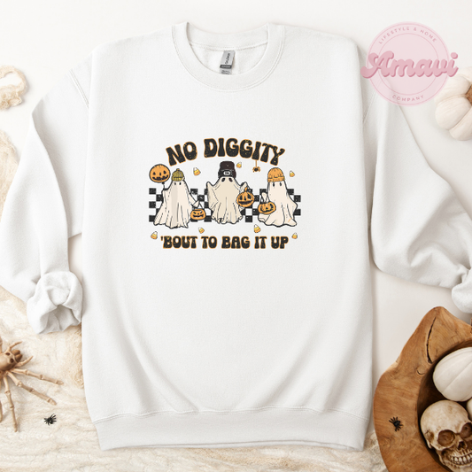 No Diggity Bout To Bag It Up Crewneck Sweatshirt