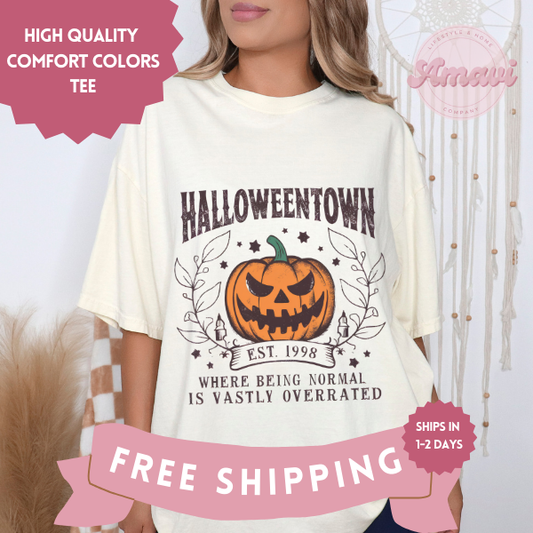 Halloweentown Coquette Style Comfort Colors Adult Unisex Tee