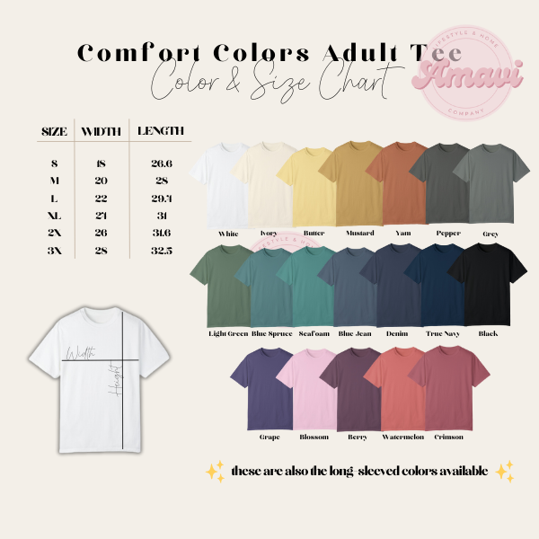 Autumn Girly Coquette Style Plaid Comfort Colors Adult Unisex Tee